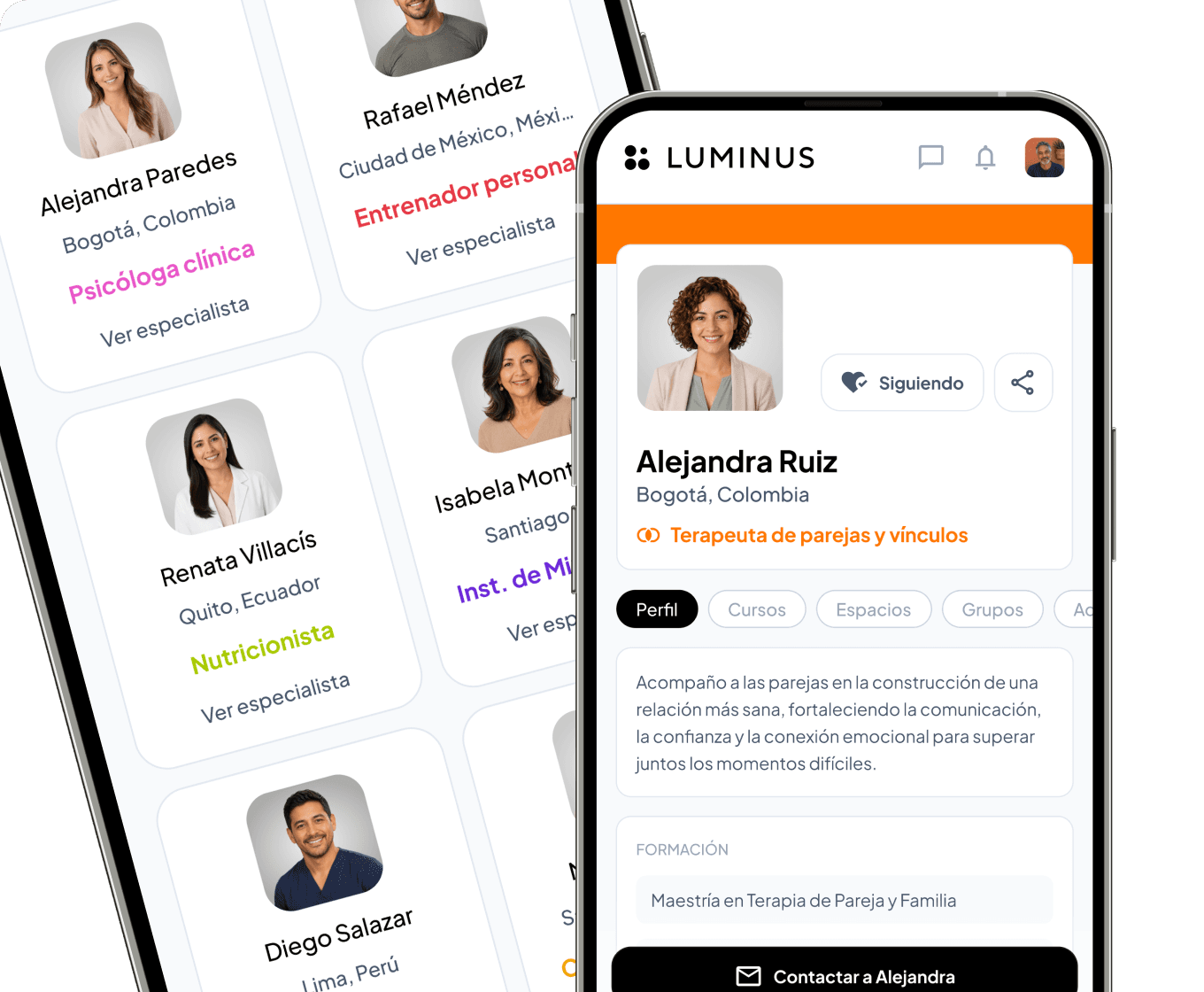 Directorio y Perfil Especialista LUMINUS